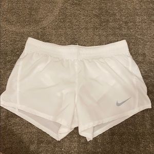White Nike Dri-Fit Shorts